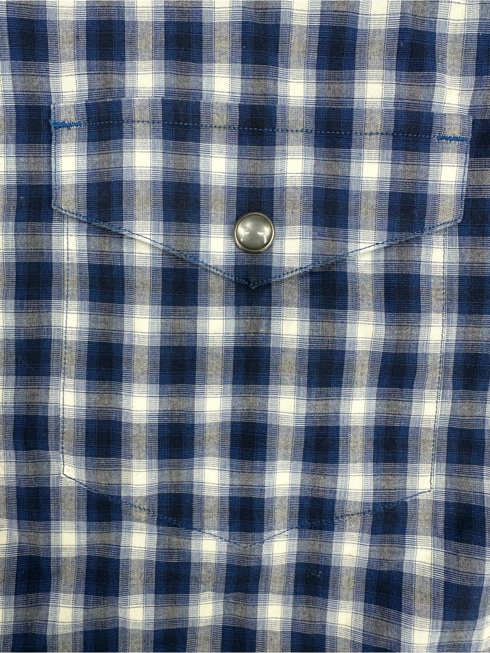 Banana Republic Blue and White Plaid Button-Down Shirt - Picture 3 of 7